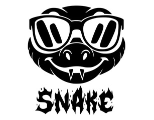 Snake no background black color svg