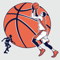the basketball vector