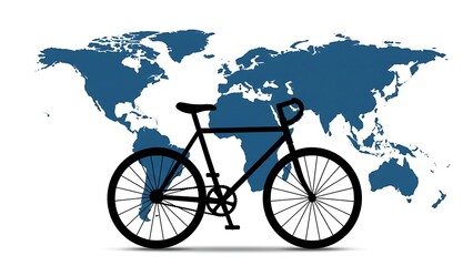 World Bicycle Day Celebration Graphic Resource in White Background