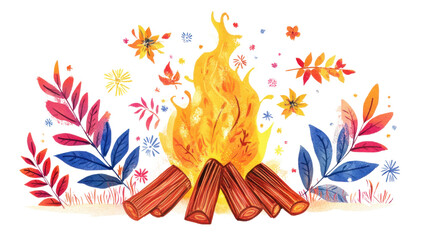 Obraz premium Realistic Isolated Fire and Flames Illustration with Transparent Background for Heat, Energy, and Burning Effect Concepts