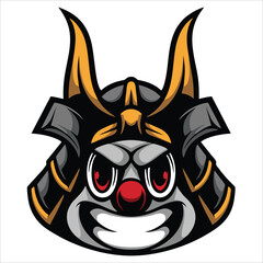 Gaming character mascot logo design for team esport gaming vector