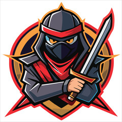 Gaming character mascot logo design for team esport gaming vector