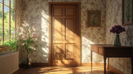 Open and close front house door vector animation. Room doorway isolated sequence icon set. 