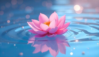 pink water lilies