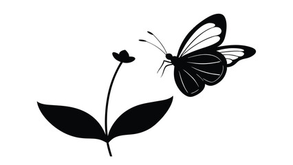 Butterfly Landing on a Flower