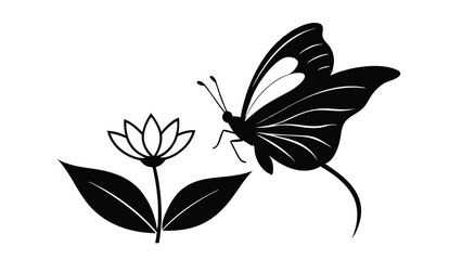 Butterfly Landing on a Flower