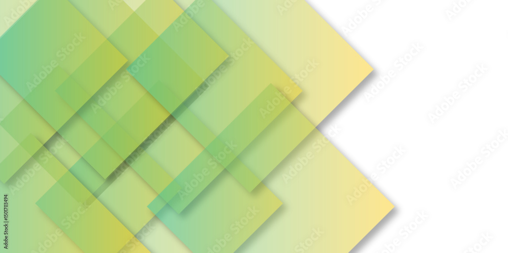 Poster abstract green geometric background with lines, rectangles, triangles and shapes abstract green geom