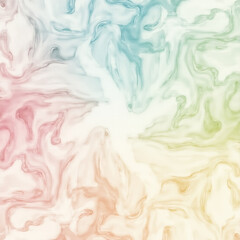 Mesmerizing fluid art illustration featuring gradient colors and whimsical swirls resembling flowing smoke