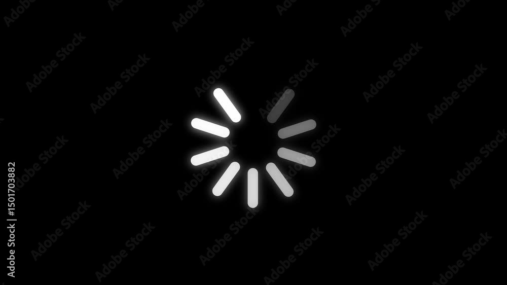 Poster animated of circle loading icon .wheel loading concept icon.
