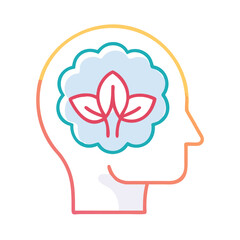 Wellness, Self-Care line icon set. Vector of mental clarity, fitness, nutrition, relaxation, meditation, mental health, stress relief, body-mind connection thin linear illustration.