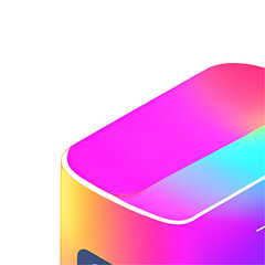 Futuristic USB drive 3D icon in isometric view with neon green and blue glow, transparent casing showing data core, cyberpunk engravings, floating binary particles. Modern tech symbol