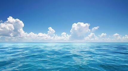 Obraz premium Spectacular High-Definition Images of Vibrant Blue Sky Background: Breathtaking Views of Clear Skies, Dramatic Cloudscapes, and Golden Hour Glows for Film Posters, Landscape Prints, Aviation Campaigns