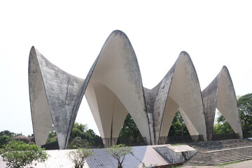 Mausoleum of three leaders on park