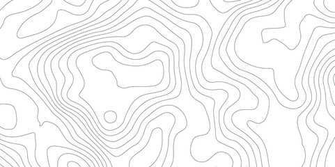 Topographic map background geographic line map with elevation assignments. Modern design with White background with topographic wavy pattern design.paper texture Imitation of a geographical map shades