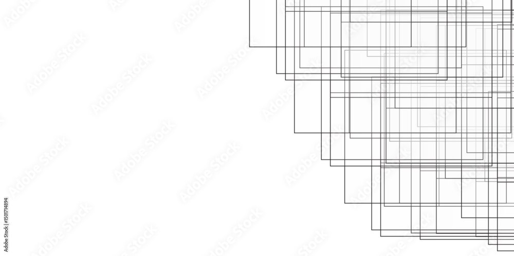 Poster grey minimal lines abstract futuristic tech background. abstract architecture design 3d illustration
