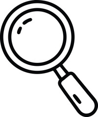 Vector magnifying glass search tool icon