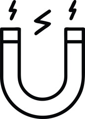 A vector illustration of a steel paper clip icon resembling a sharp, isolated metal fish hook tool for catch or bait