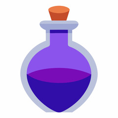 Fototapeta premium Potion bottle with white background 
