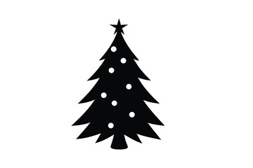 cristmas-tree-and-mirror-ball-isolated-on-white-ba.eps