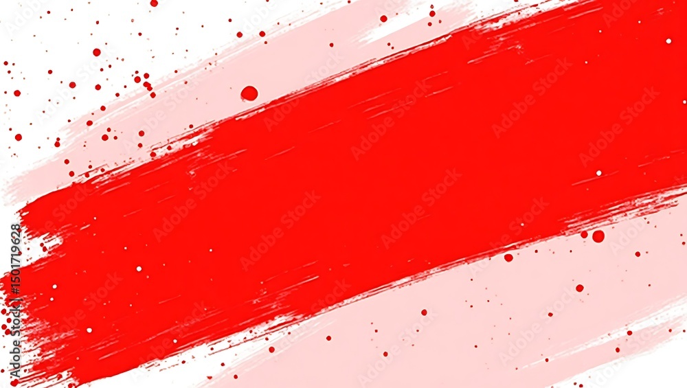 Poster red and white abstract background. generative ai.