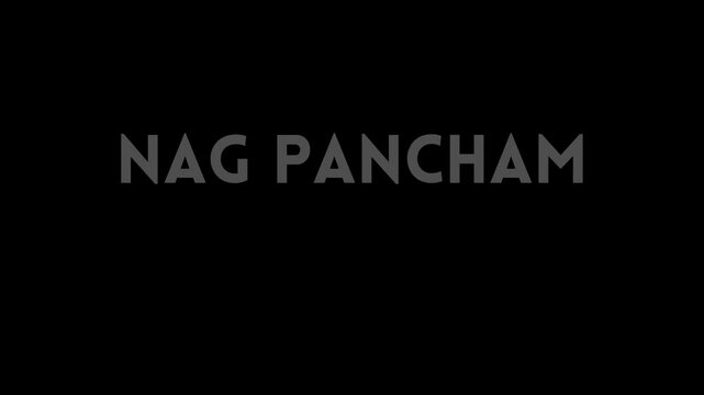 A black background with the words nag pancham in white text