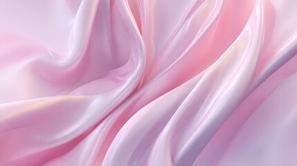 Fototapeta premium Elegant pink silk fabric flowing softly with beautiful light and delicate texture