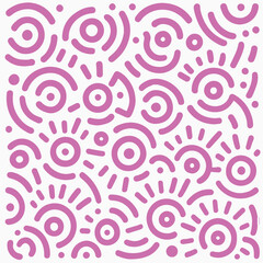Fun seamless pattern. Creative minimalist style art background for children or trendy design with basic shapes. Simple backdrop.