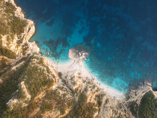 aerial view of a beach