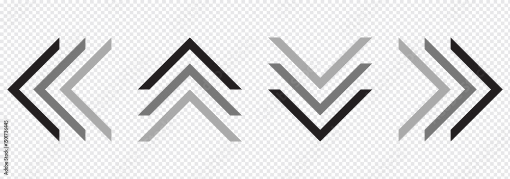 Poster swipe up arrow vector icon. social media story drag button sign action graphic design app ui shape s
