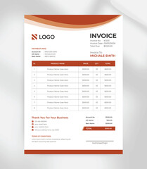 Editable Invoice Template Clean & Printable A4 Business Format