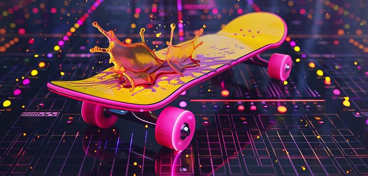 skateboard, skate, skateboarding, board, background, sport, skating, street, extreme, youth, skateboarder, summer, lifestyle, illustration, design, skater, urban, activity, style, isolated, young, vec - Powered by Adobe