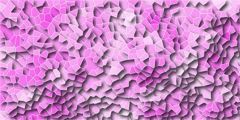 Fototapeta premium 3D Abstract Tiles broken glass Texture with Green Shades. Abstract colorful broken stained glass background design with line. Geometric pattern with 3d shapes vector Illustration.