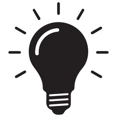 Light bulb idea icon vector . Vector illustration EPS 10