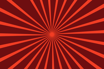 Abstract sun ray red star burst background. Red sun burst background