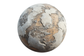 Earth planet isolated on transparent background