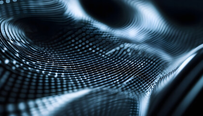 Close-up of sound waves coming from a loudspeaker