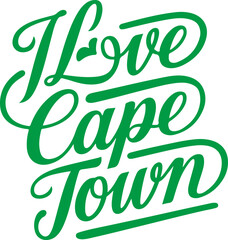 Fototapeta premium I Love Cape Town.