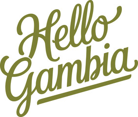 Fototapeta premium Hello Gambia.