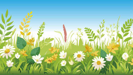 花が咲く野原の風景_3