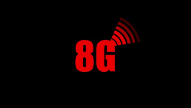 8G WIFI wireless icon , internet connection animation.