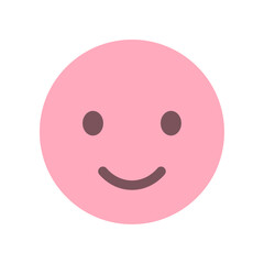 Fototapeta premium 笑っている顔の絵文字 - シンプルでかわいい笑顔やLIKE･いいね等の感情表現のイメージ素材