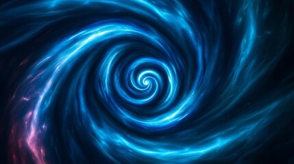 Blue Energy Vortex Swirling Nebula, Abstract , Energy