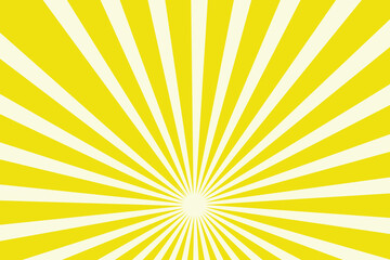 Abstract yellow sun rays background. Honey yellow sunburst background with glowing light rays. Bright rays background for summer themes, energy concepts and vibrant designs.