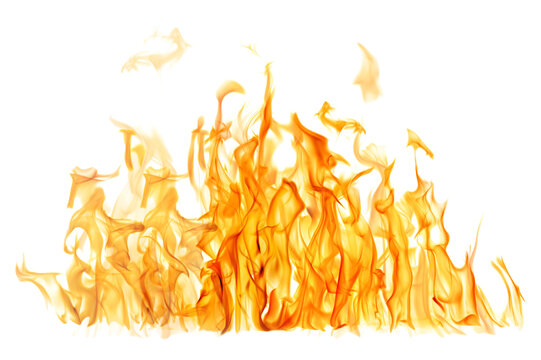fire flames set On PNG Transparent Background . Cut-Out Mask With Adobe Photo Shop Background Easer Tool .