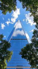 Skyscraper captured from below new york city architectural photography urban environment dramatic perspective