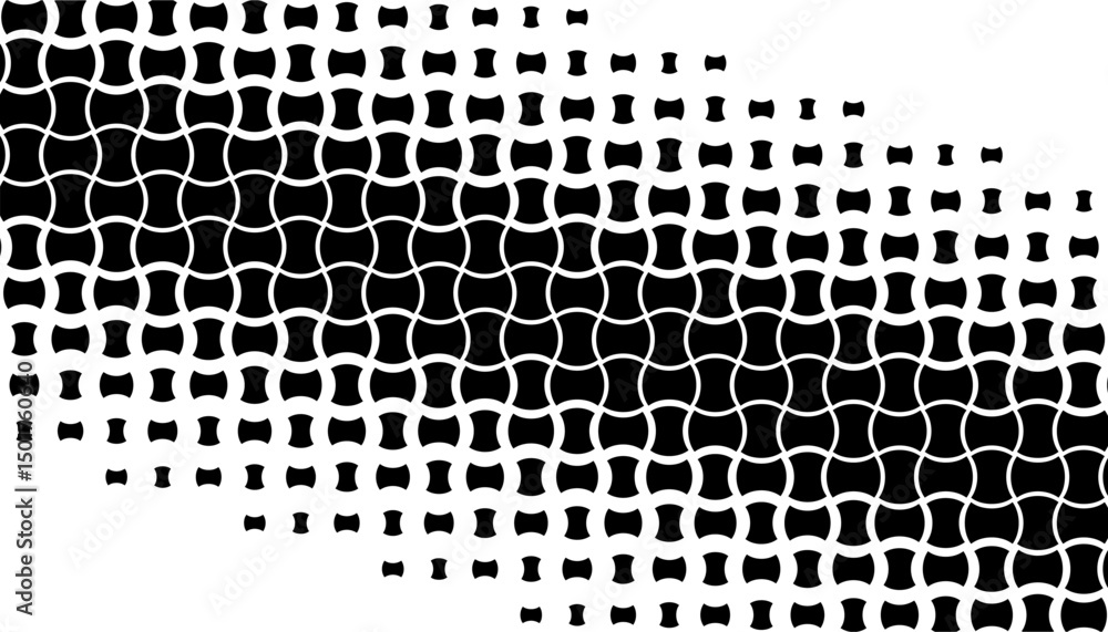 Poster black and white abstract geometric pattern with halftone effect for sporty background and jersey des