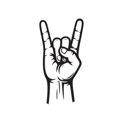 metal sign with hand vector