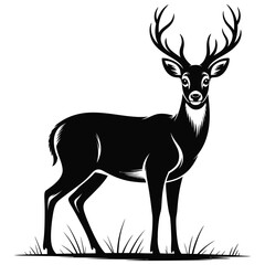 deer silhouette vector