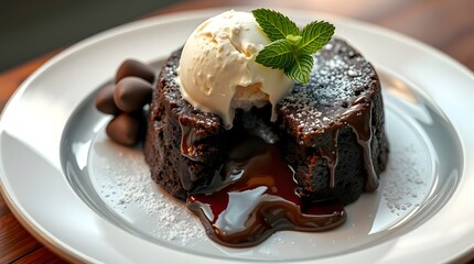 A delectable assortment of various chocolate pieces with caramel. Food concept