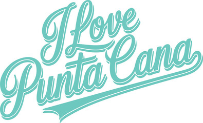 Obraz premium I Love Punta Cana.